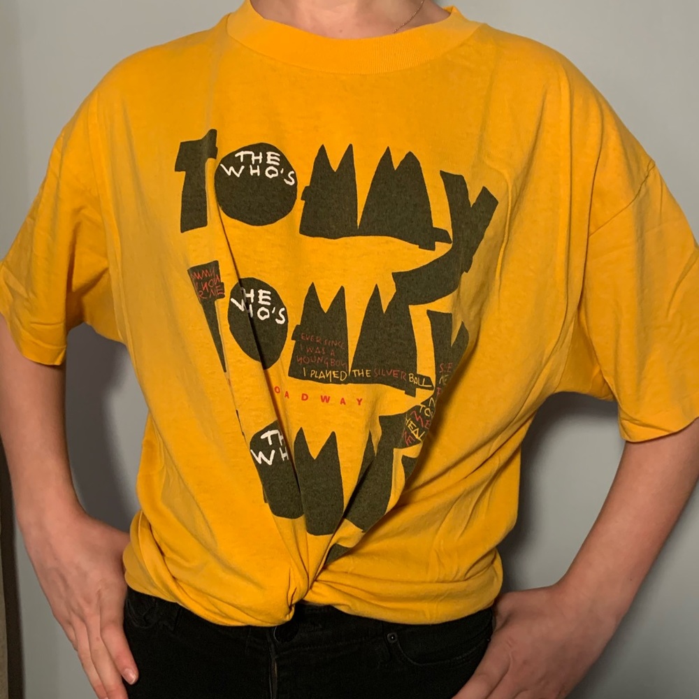 Vintage mustard yellow “Tommy” t-shirt